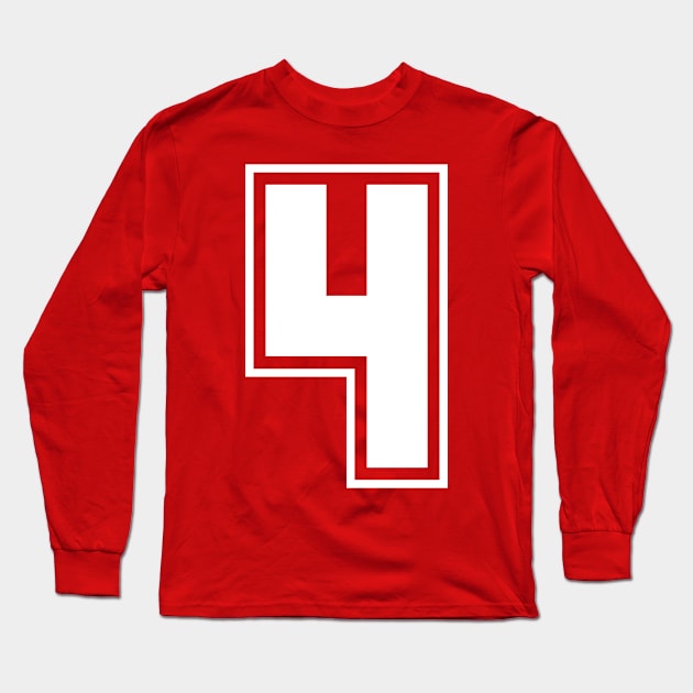 four Long Sleeve T-Shirt by designseventy